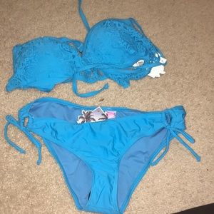 Blue bikini